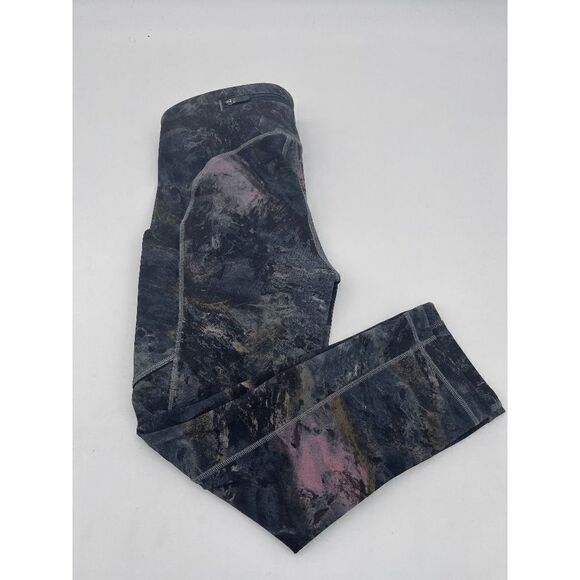 Lululemon Leggings New Like Capri Sz 4 Tie Die - Picture 5 of 9